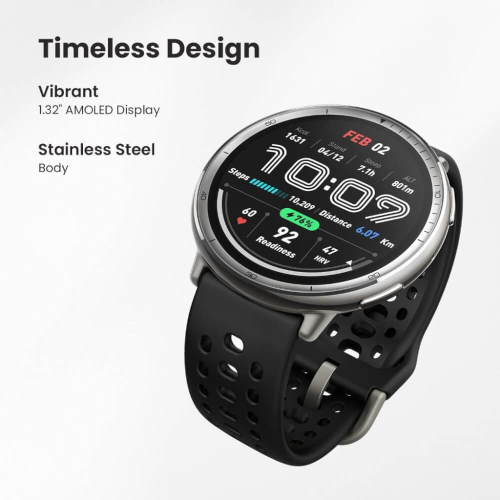 SMARTWATCH AMAZFIT ACTIVE 2 1.32" AMOLED BLACK SPORT