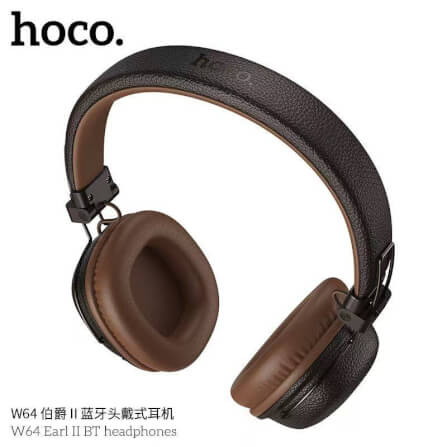 HOCO W64 Earl II Wireless Headphones, Brown