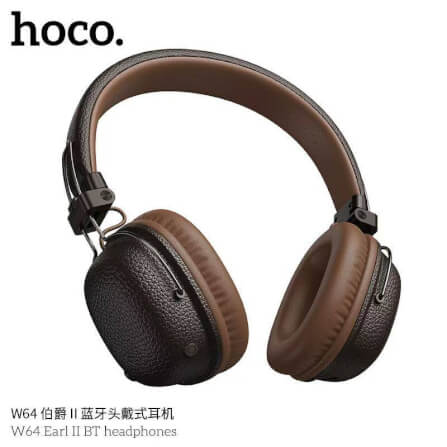 HOCO W64 Earl II Wireless Headphones, Brown