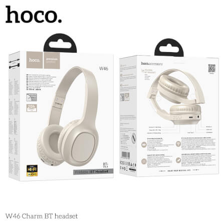 HOCO W46 Charm Bluetooth Headset, White