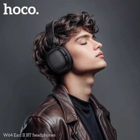 HOCO W64 Earl II Wireless Headphones, Black