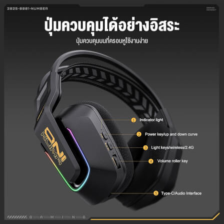 ONIKUMA GT828 4 MODELS WIRELESS GAMING HEADSET