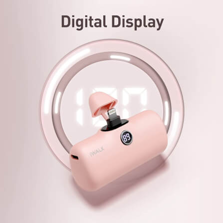 POWERBANK IWALK LINKPOD PRO 4800 MAH LIGHTNING CHARGER PINK COLOR