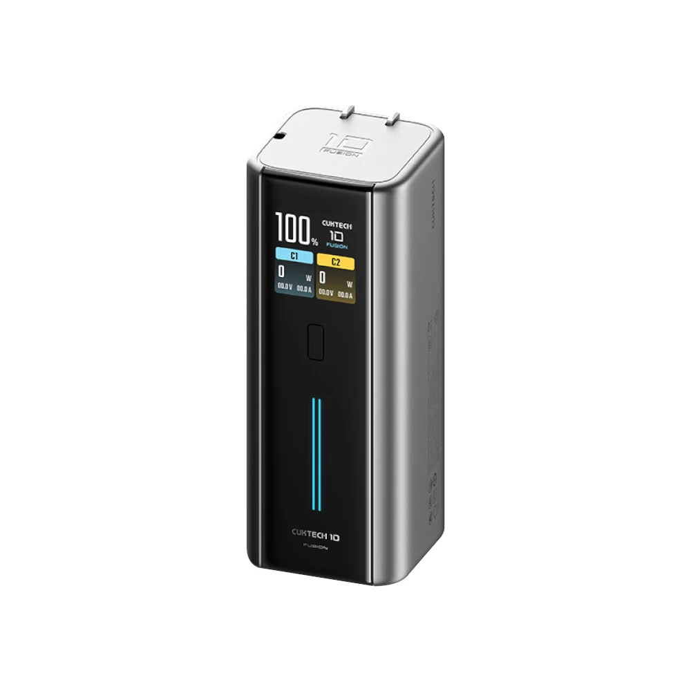 CHARGER WITH POWER BANK CUKTECH BA652U FUSION 2 IN 1 120W MAX, GRAY, CCC STANDARD, 9000MAH BATTERY IN ONE