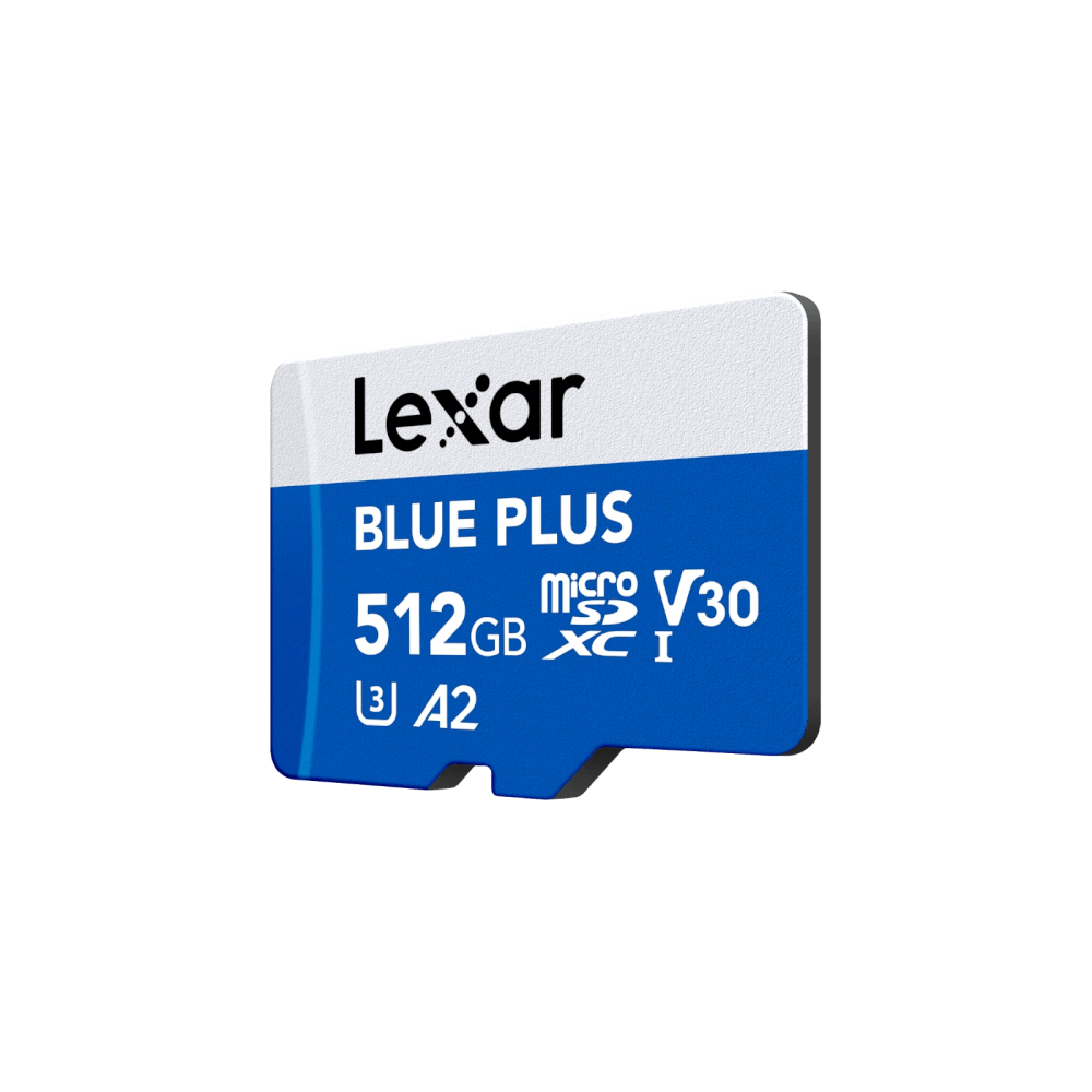 MEMORY CARD LEXAR MICROSD CARD BLUE PLUS 512GB R170MB/S1 (LMSBLPL512G-BNANG) FOR SMARTPHONES TABLETS ACTION CAMERA