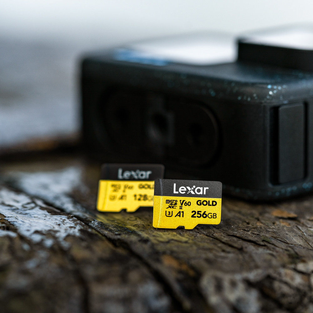 MEMORY CARD LEXAR GOLD MICROSD CARD 256GB UHS-II U3 V60 FULL-HD 3D 4K RW280/100MB/S (LMSGOLD256G)