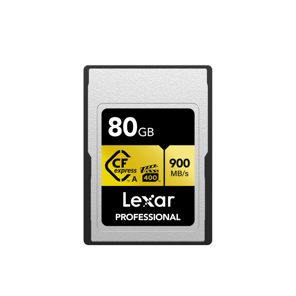 MEMORY CARD LEXAR CFEXPRESS TYPE A 80GB VPG400 RAW 8K RW900/800MB/S (LCAGOLD080G) FOR SONY