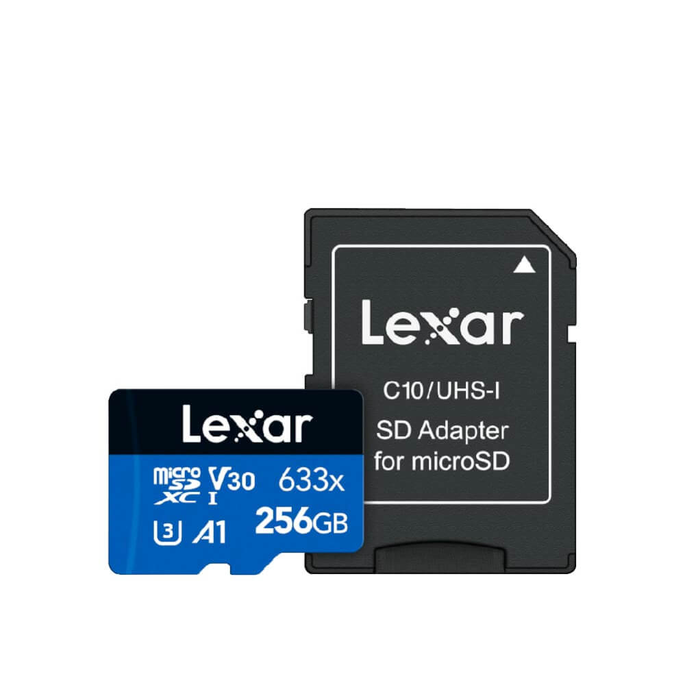 MEMORY CARD LEXAR 633X MICROSD CARD 256GB WADAPTER RW100/45MB/S (LSDMI256BB633A)