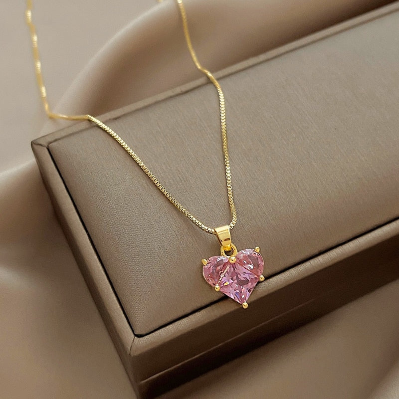 Zircon Clavicle Necklace Women Charms Female Jewelry Party Gift